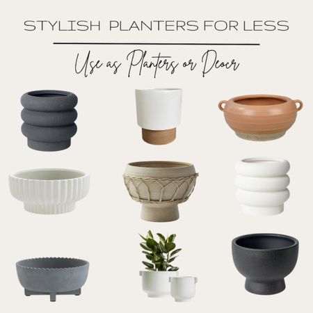 Did you know you can use planters for home decor? I’ve rounded up some of favorite planters ranging in price from $9-$34. Check out my blog post to see which ones I purchased  

#LTKFind #LTKhome