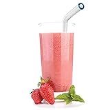 Better Houseware 10mm Extra-Wide Reusable Glass Drinking Straws (Set of 5 + Cleaning Brush) | Amazon (US)
