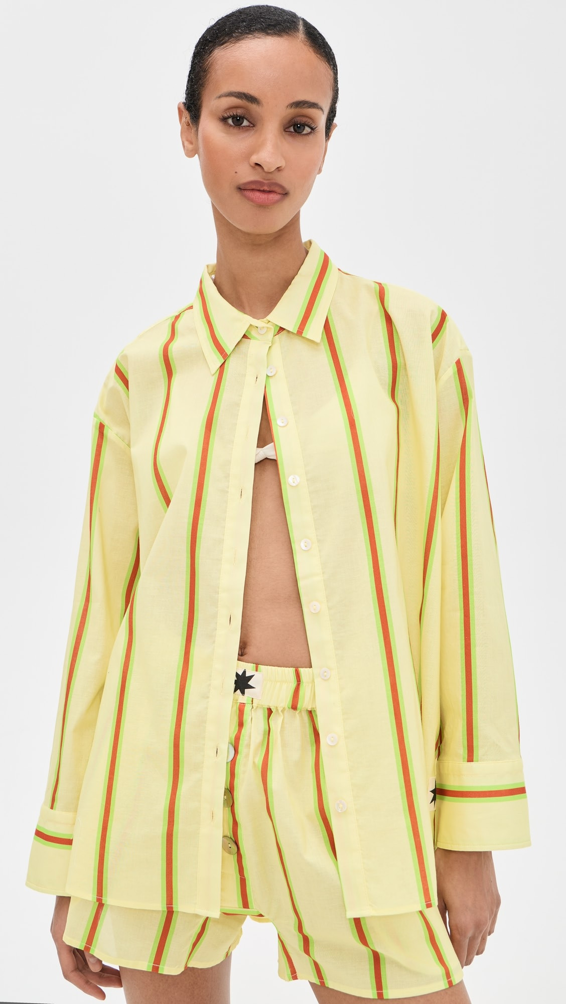 Sandy Stripe Vines Shirt | Shopbop