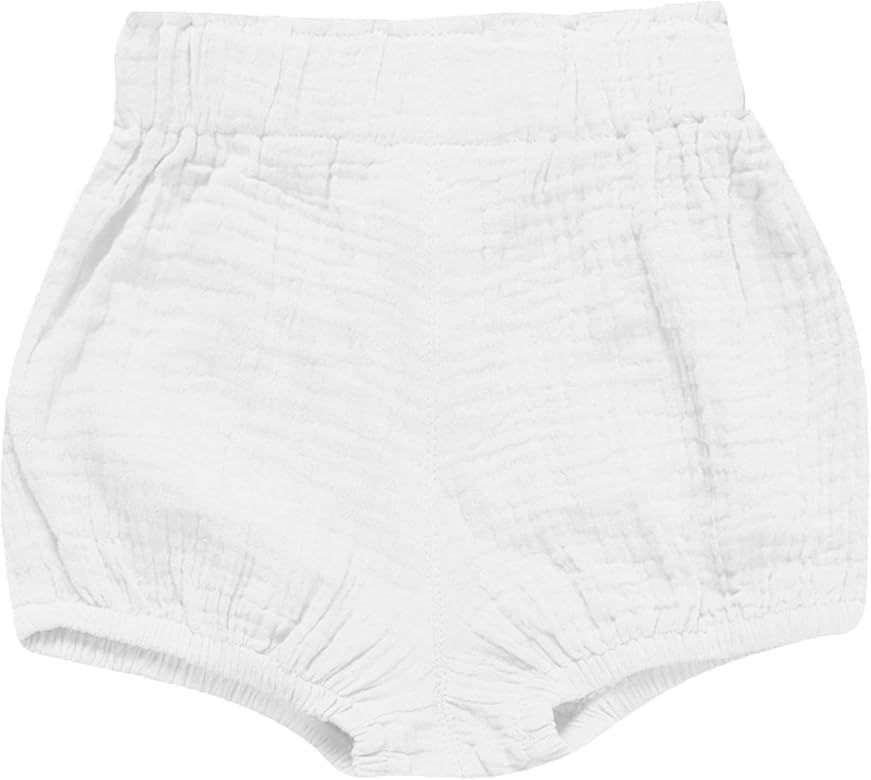 Uttpll Infant Baby Boys Girls Ruffle Cute Cotton Bloomer Shorts Toddler Linen Panty Diaper Covers... | Amazon (US)