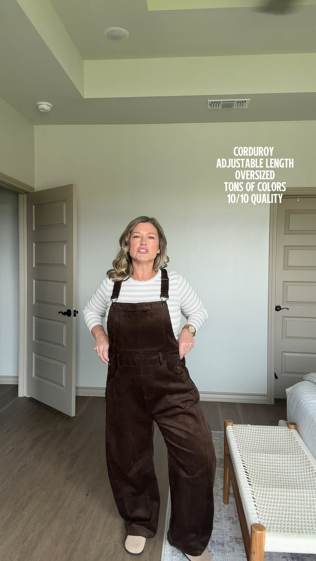 Dreamy Chocolate Brown Corduroy Overalls 🍂🍁🍂🍁

My Info:
5’2
165lbs.
Size 10


#LTKFindsUnder50 #LTKStyleTip #LTKFallSale