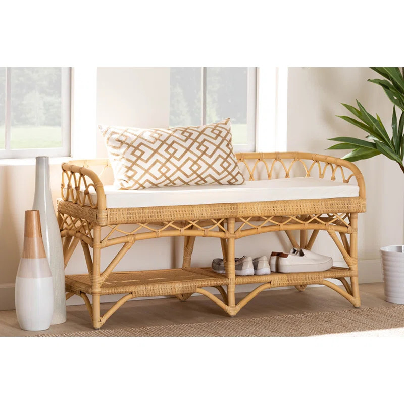 Bayou Breeze Wyanet Rattan Bench | Wayfair | Wayfair North America