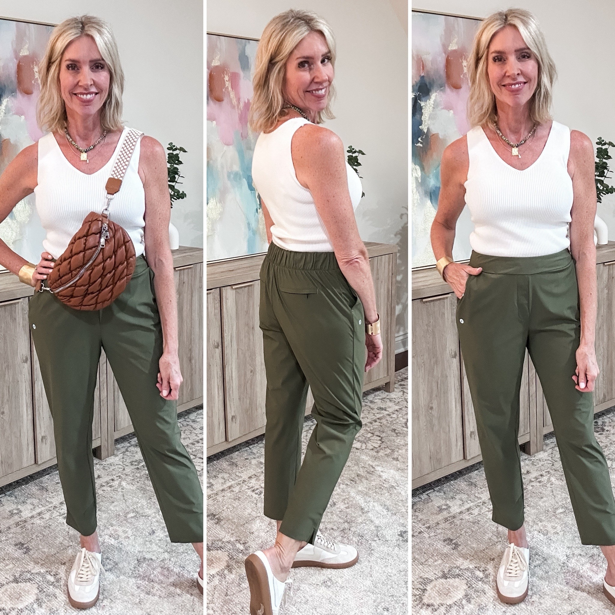 These Amazon pants have a hidden drawstring, super soft fabric, a stretchy waistband and flattering zip back pockets. 

I sized up to a medium for a roomier fit. They come in 7 sizes and 12 colors

#LTKFindsUnder50 #LTKOver40 #LTKTravel