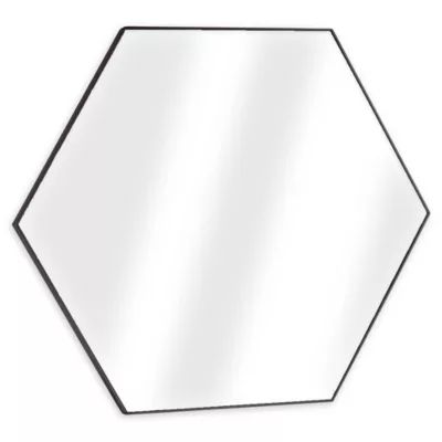 Masterpiece Art Gallery Hexagon Infinity 34.7-Inch x 40.2-Inch Mirror in Brown | Bed Bath & Beyond