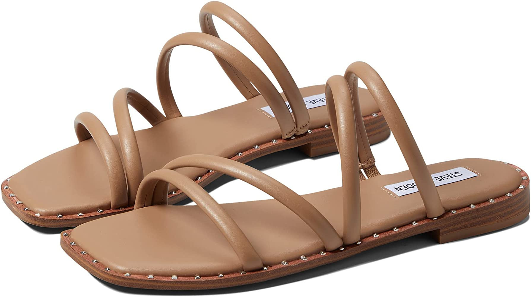 Steve Madden Women's Starie Sandal Slide | Tan Slides | Tan Slide Sandals | Beach Sandals | Amazon (US)