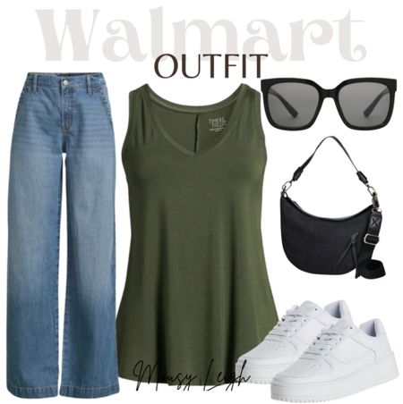 Wide leg denim, tank, sneakers, crossbody, and sunglasses! 

walmart, walmart finds, walmart find, walmart fall, found it at walmart, walmart style, walmart fashion, walmart outfit, walmart look, outfit, ootd, inpso, bag, tote, backpack, belt bag, shoulder bag, hand bag, tote bag, oversized bag, mini bag, clutch, blazer, blazer style, blazer fashion, blazer look, blazer outfit, blazer outfit inspo, blazer outfit inspiration, jumpsuit, cardigan, bodysuit, workwear, work, outfit, workwear outfit, workwear style, workwear fashion, workwear inspo, outfit, work style,  spring, spring style, spring outfit, spring outfit idea, spring outfit inspo, spring outfit inspiration, spring look, spring fashion, spring tops, spring shirts, spring shorts, shorts, sandals, spring sandals, summer sandals, spring shoes, summer shoes, flip flops, slides, summer slides, spring slides, slide sandals, summer, summer style, summer outfit, summer outfit idea, summer outfit inspo, summer outfit inspiration, summer look, summer fashion, summer tops, summer shirts, graphic, tee, graphic tee, graphic tee outfit, graphic tee look, graphic tee style, graphic tee fashion, graphic tee outfit inspo, graphic tee outfit inspiration,  looks with jeans, outfit with jeans, jean outfit inspo, pants, outfit with pants, dress pants, leggings, faux leather leggings, tiered dress, flutter sleeve dress, dress, casual dress, fitted dress, styled dress, fall dress, utility dress, slip dress, skirts,  sweater dress, sneakers, fashion sneaker, shoes, tennis shoes, athletic shoes,  dress shoes, heels, high heels, women’s heels, wedges, flats,  jewelry, earrings, necklace, gold, silver, sunglasses, Gift ideas, holiday, gifts, cozy, holiday sale, holiday outfit, holiday dress, gift guide, family photos, holiday party outfit, gifts for her, resort wear, vacation outfit, date night outfit, shopthelook, travel outfit, 

#LTKworkwear #LTKstyletip #LTKSeasonal