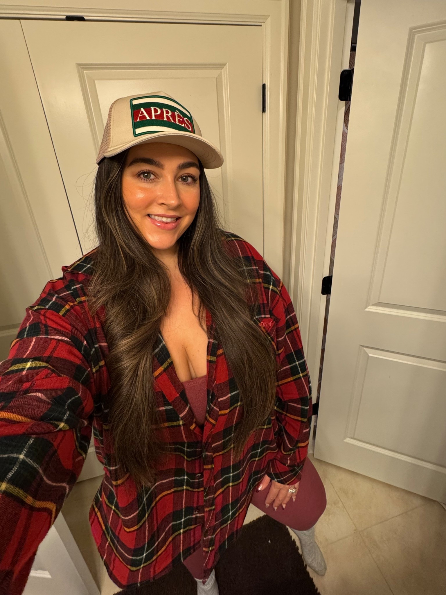 Wrapping up November with gratitude and hope for December to be our best month, yet! 🎄🎿⛷️☃️♥️ Wearing the cutest trucker hat from a local boutique, but will link similar! And can’t stop wearing this oversized plaid hoodie button-up! It’s 30% OFF for #cybermonday and I recommend ordering a size down! I’m wearing a Large for reference and it’s still oversized but fits perfect length-wise over leggings or bottoms! #LTKdayinmylife #LTKGiftGuide

#LTKootd #LTKCyberWeek #LTKHoliday
