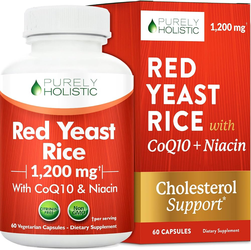 Red Yeast Rice with CoQ10 Supplement | Healthy Cholesterol Levels & Heart Health Support | Extra ... | Amazon (US)