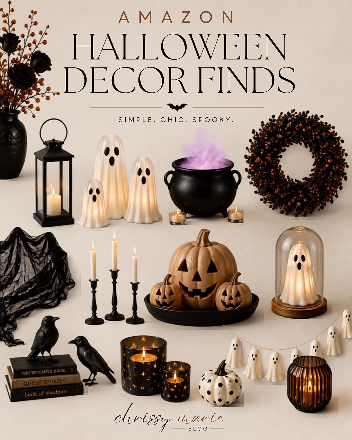 Halloween decor finds for when you want the house to feel festive, but still cute enough to leave up for more than five minutes. A little moody, a little cozy, and not one single inflatable required. 

 #LTKmomlife #LTKSeasonal #LTKHome