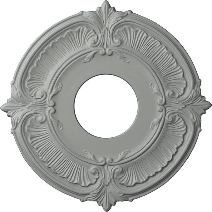 Ekena Millwork CM12AT Attica Ceiling Medallion, 12 3/4"OD x 4"ID x 1/2"P (Fits Canopies up to 4")... | Amazon (US)