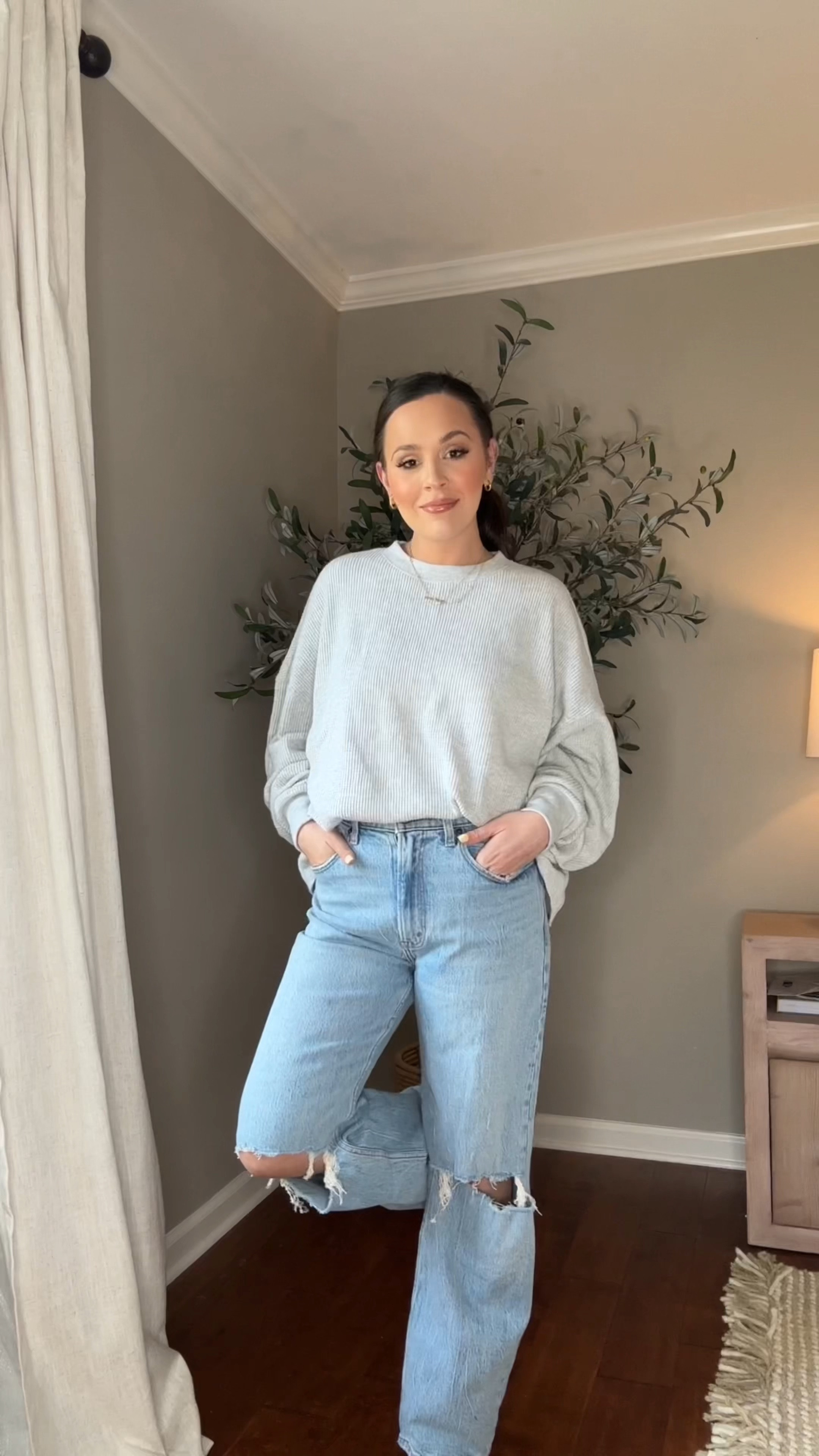 I live for a great Abercrombie outfit. 🙌🏻 this tee is so easy to dress up or down, and it’s so comfortable. I’m wearing a S/M. And don’t even get me started on these jeans. My favorite pair I own right now! I sized up to a 27 because there isn’t a ton of stretch. 

#LTKSeasonal #LTKSale #LTKfindsunder100