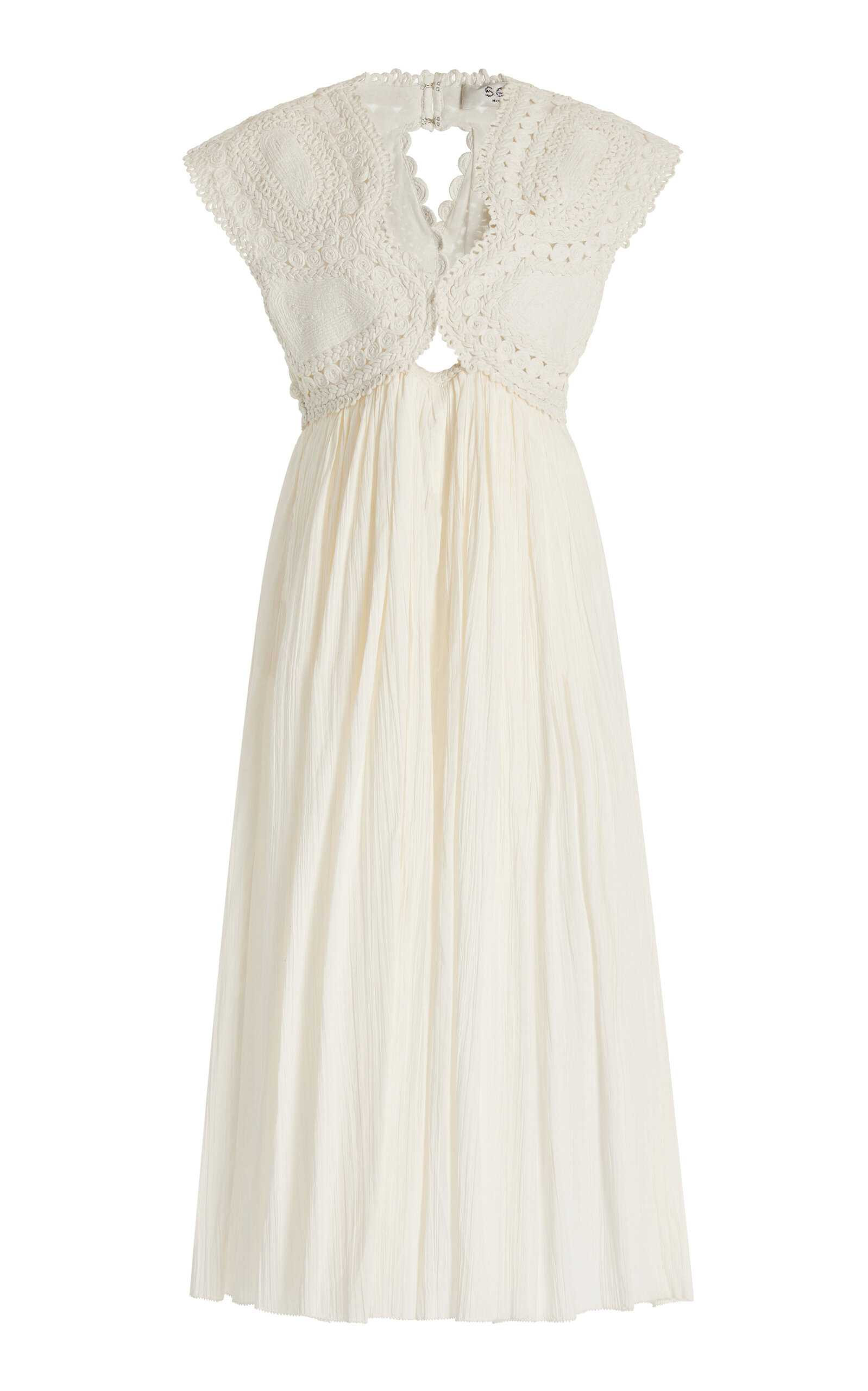 Camila Crocheted Cotton Midi Dress | Moda Operandi (Global)