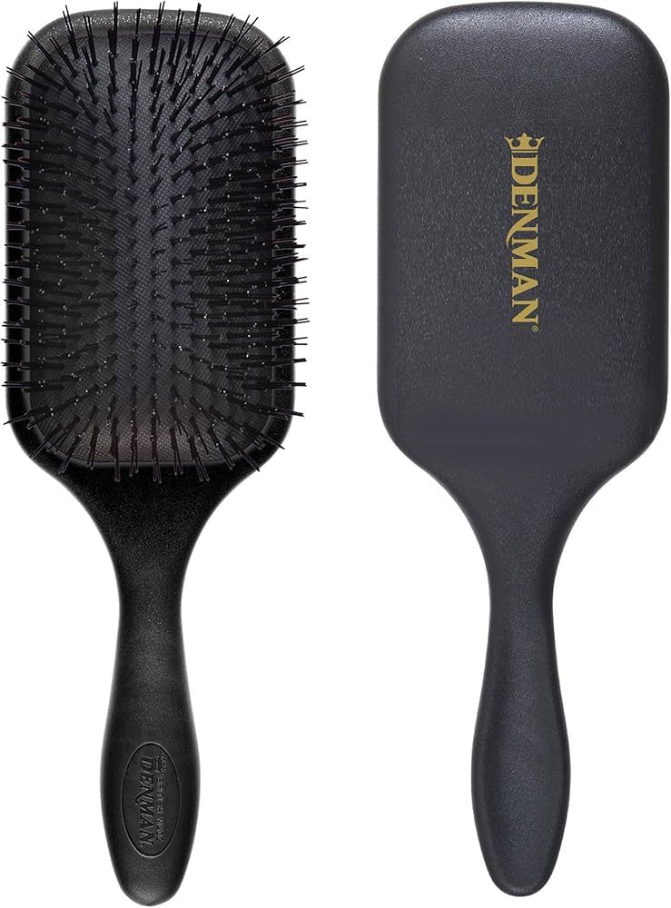 Denman Tangle Tamer Ultra (Black) Detangling Paddle Brush For Curly Hair And Black Natural Hair -... | Amazon (US)