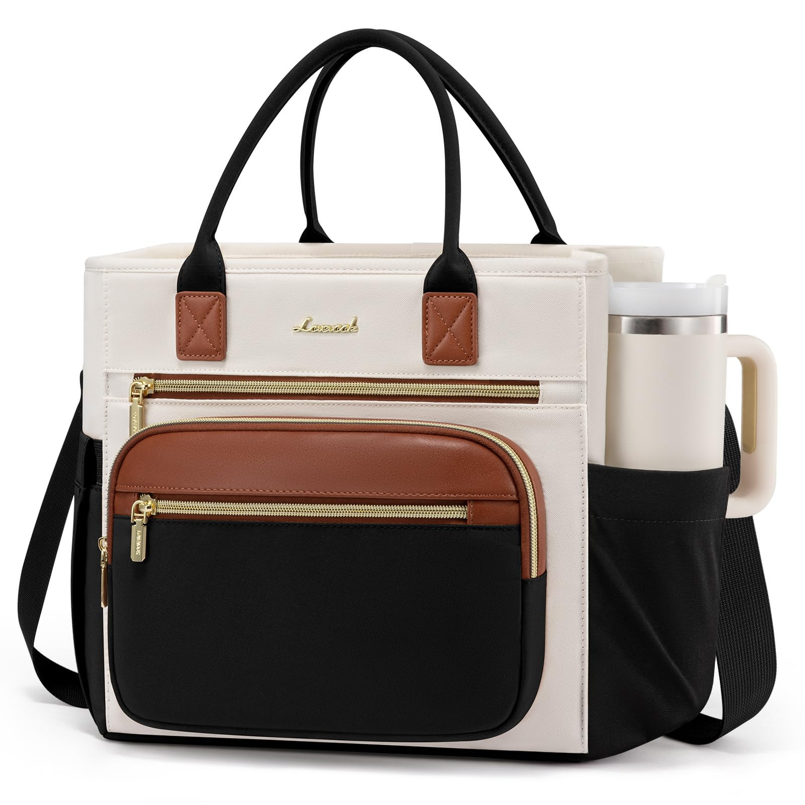 LOVEVOOK Insulated Lunch Bag Women,Wide Opening Adult Lunch Box Women,Large Leakproof Cooler Bag ... | Amazon (US)