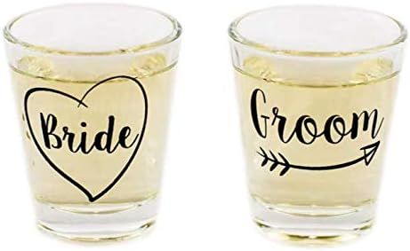 Bride and Groom Shot Glass Set | Amazon (US)