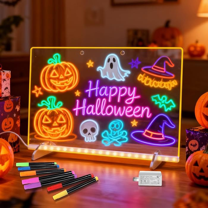 LED Note Board with 7 Colors, 13"x10" Lumiboard Led Drawing Board for Kids with Invisible Stand, ... | Amazon (CA)