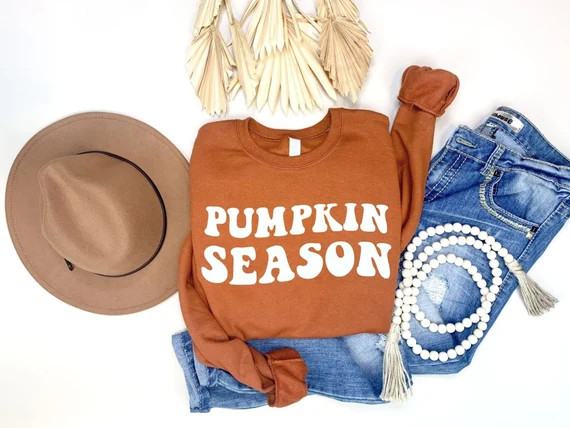 Pumpkin Sweatshirt Fall Shirts Women Pumpkin Patch Shirt - Etsy | Etsy (US)