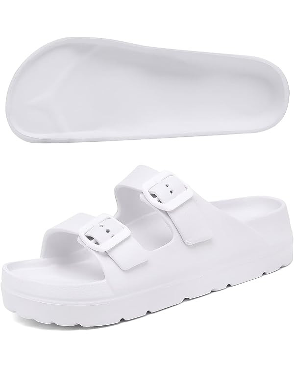 Women Adjustable Buckles Platform Sandals, Women's Casual Sandals with Arch Support, Summer EVA S... | Amazon (US)