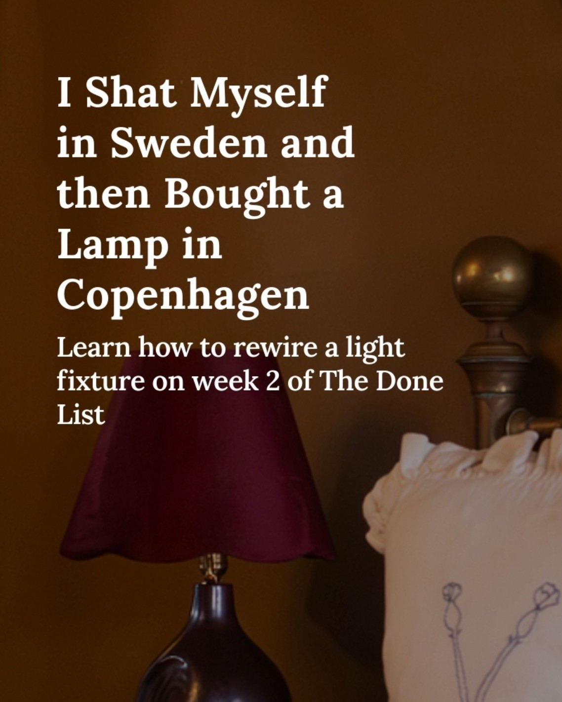 everything you need to rewire a lamp?

#LTKHome