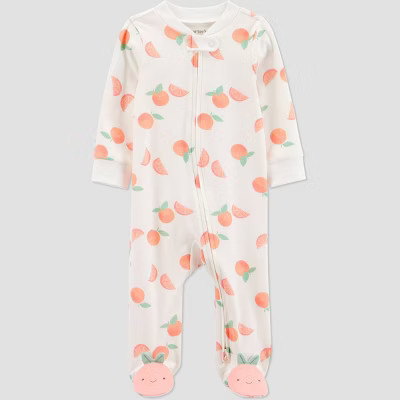 Carter's Just One You®️Baby Girls' Clementine Fruit Sleep N' Play - Orange 9M | Target
