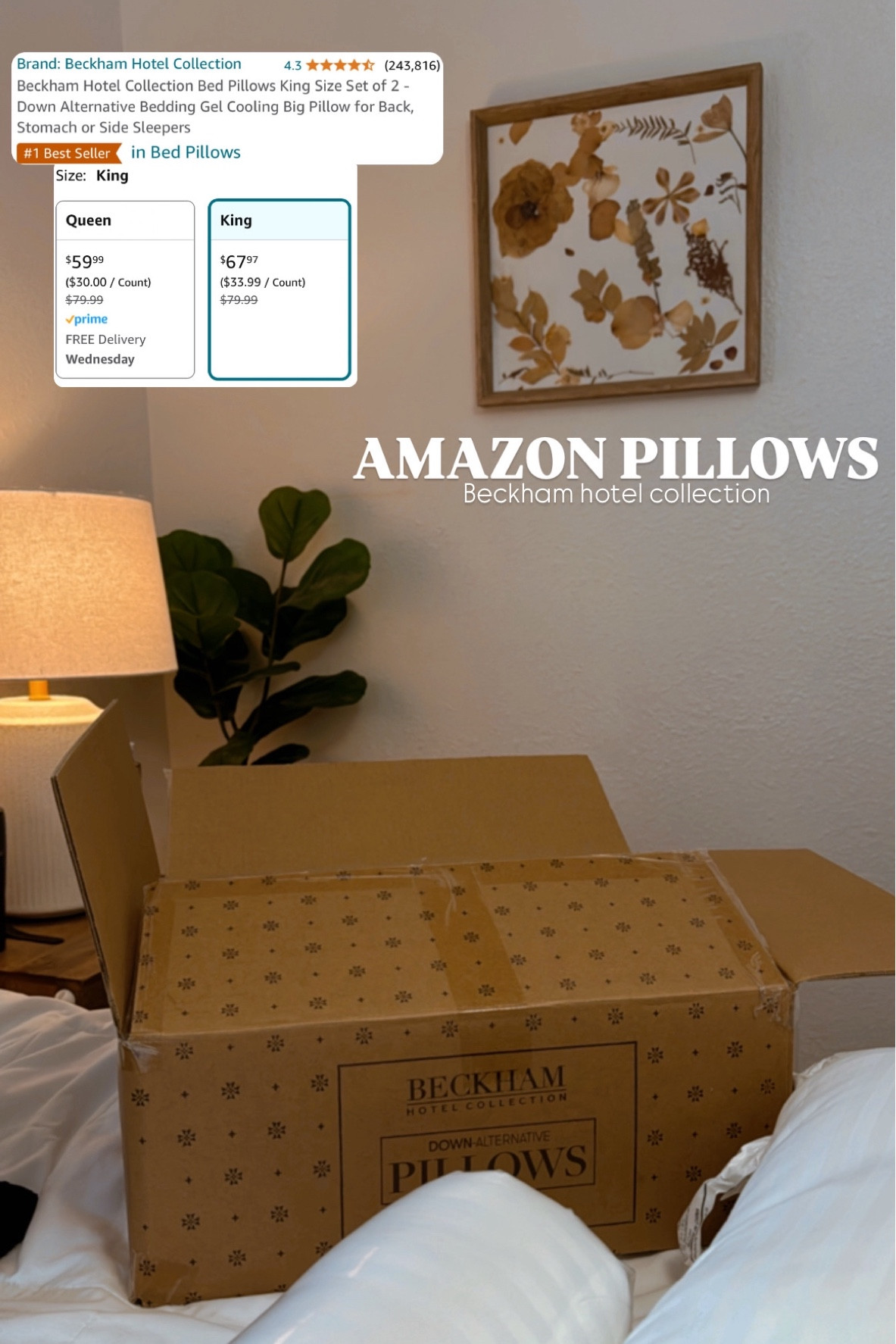 King sized Amazon pillows 😍

#LTKHome #LTKSaleAlert #LTKSeasonal