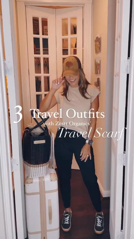 It’s official, my summer travels have begun and I am so thankful for my travel scarf from @zesttorganics to not only keep me warm mid flight but also to keep me stylish on my travel days.  #ad And the best part is this Dreamsoft Travel Scarf can be worn over 20 ways and can fold up to easily store in a bag.  

#LTKSeasonal #LTKstyletip #LTKtravel