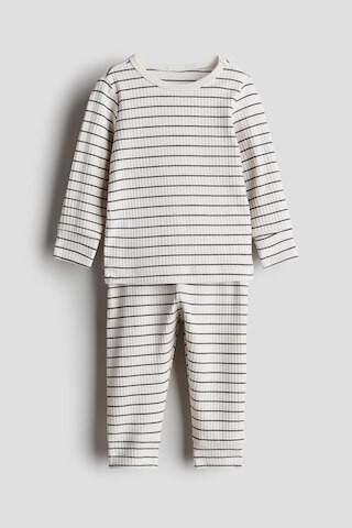H & M - Ribbed Cotton Set - Beige | H&M (US + CA)