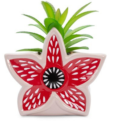 Silver Buffalo Stranger Things Demogorgon 3-Inch Ceramic Mini Planter with Artificial Succulent | Target