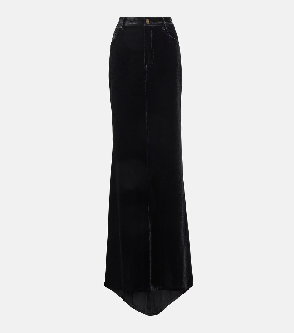 Velvet maxi skirt | Mytheresa (INTL)