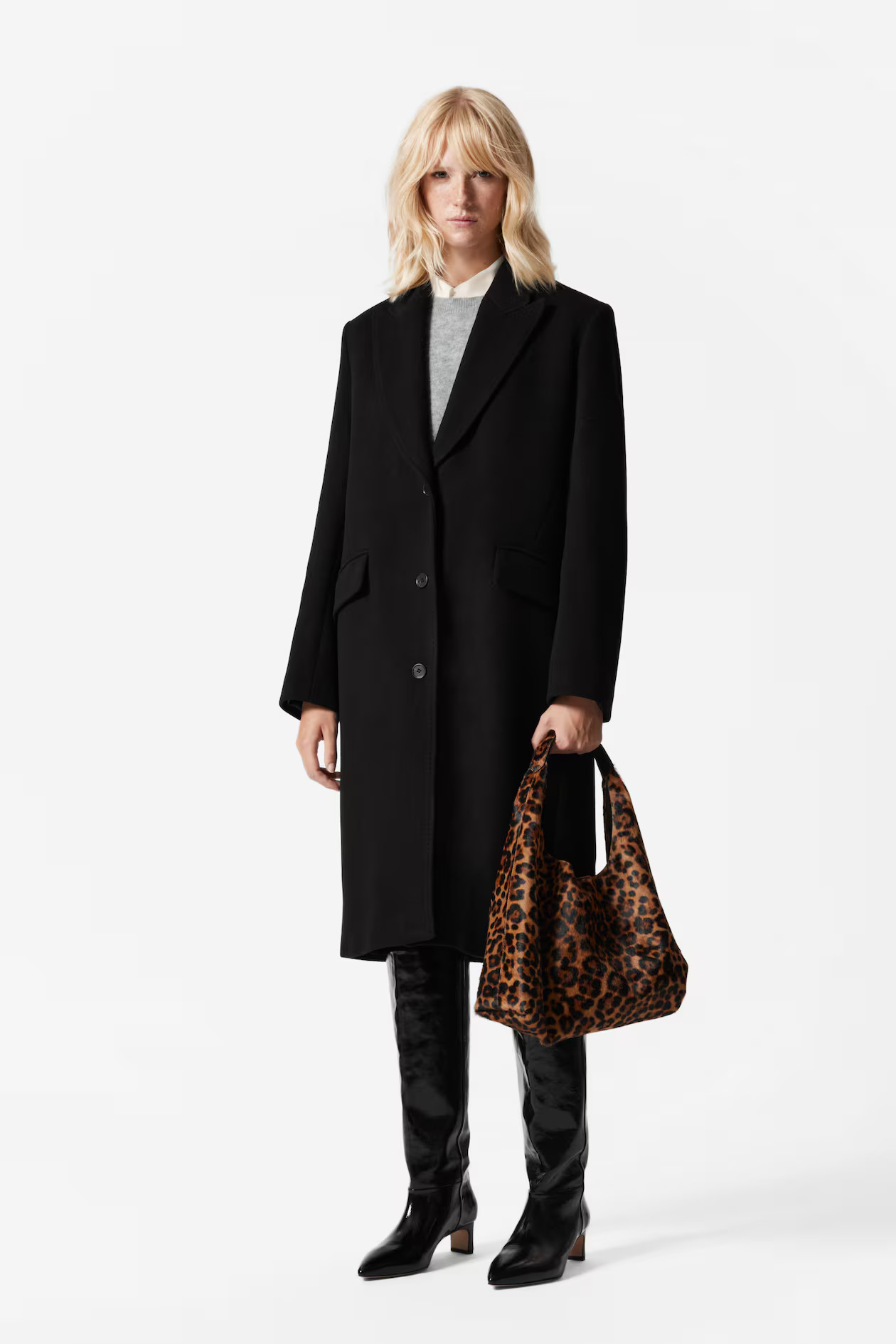 TAILORED SINGLE-BREASTED COAT | H&M (UK, MY, IN, SG, PH, TW, HK)