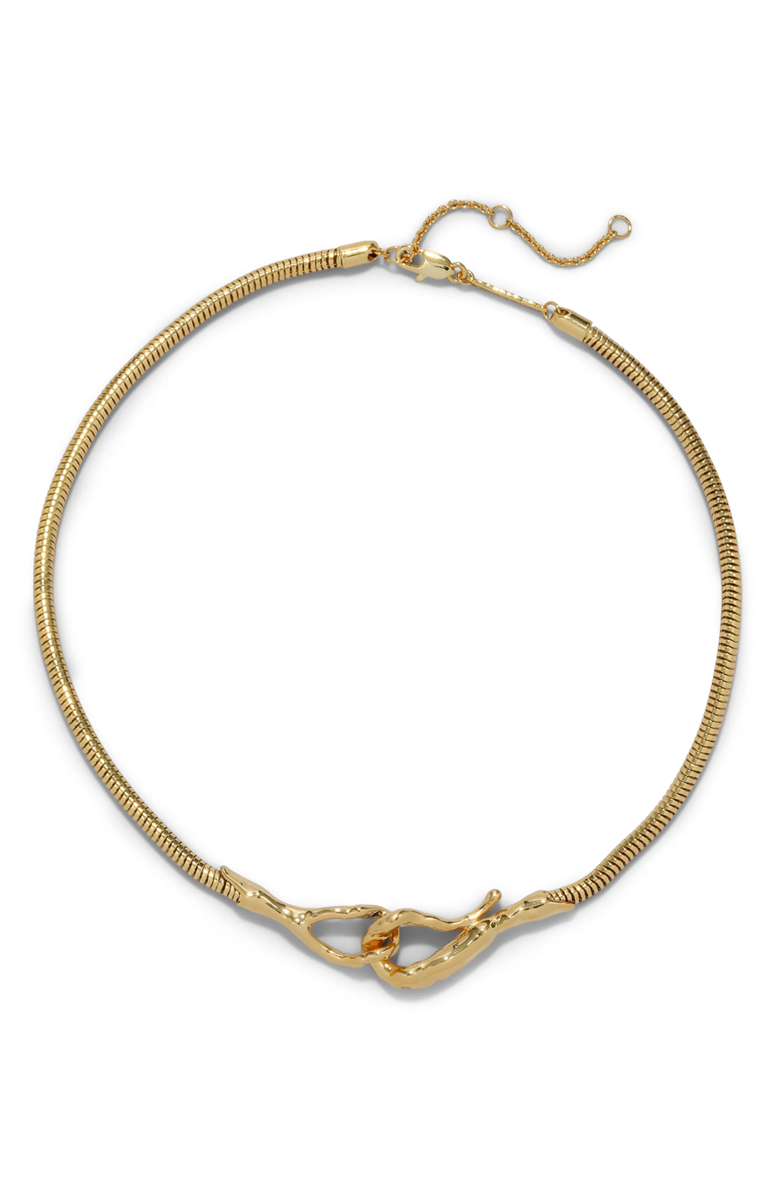Alexis Bittar Molten Hook Choker Necklace in Gold at Nordstrom | Nordstrom