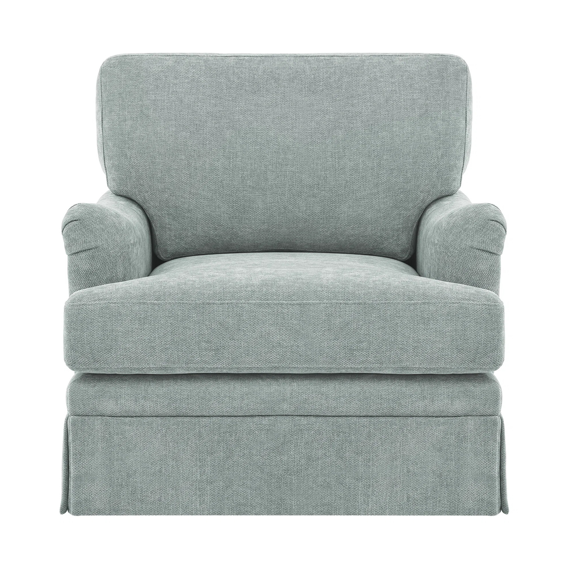 32.7'' Skirted Swivel Accent Arm Chair For Living Room, Bedroom | Wayfair North America