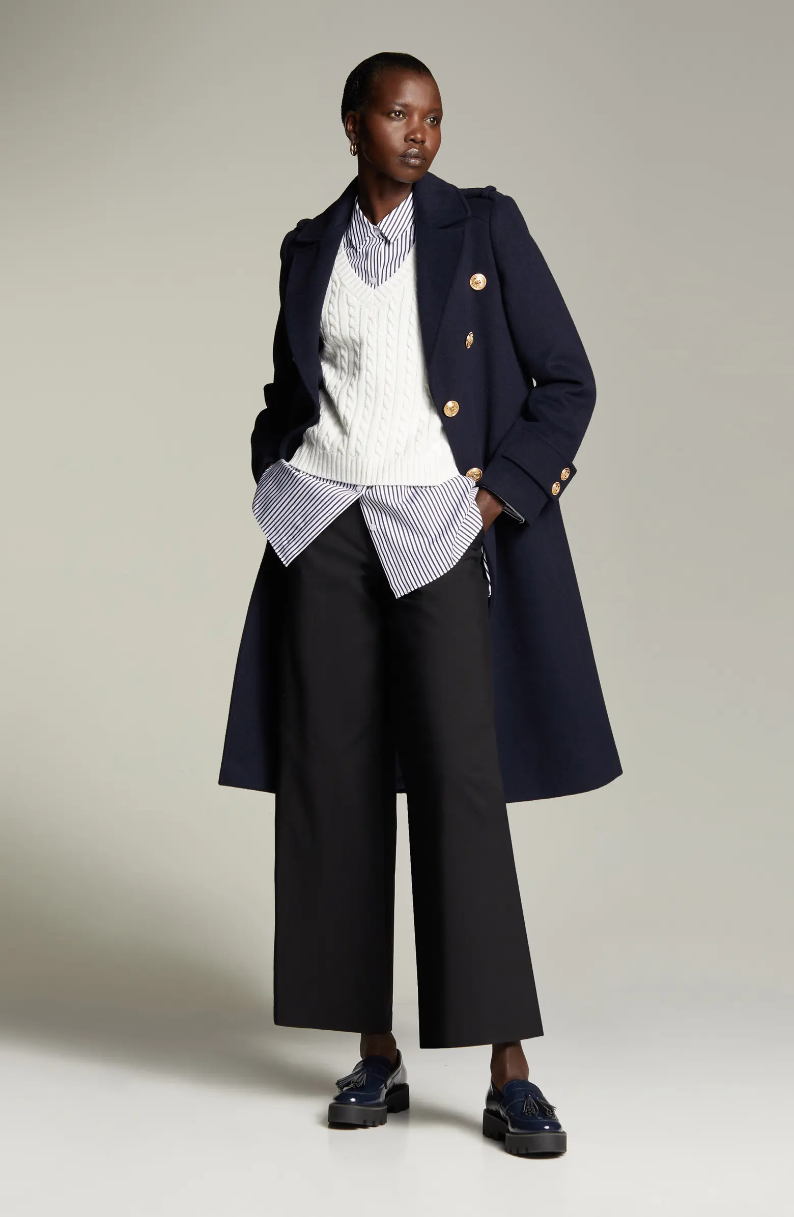 Women's Everyday Stripe Poplin Button-Up Shirt | Nordstrom