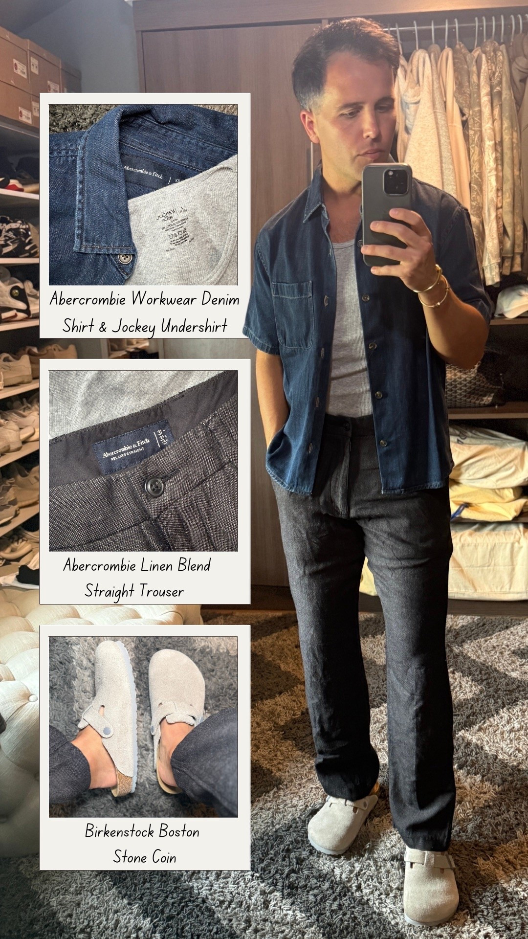 The easiest way to elevate your everyday summer wardrobe: denim overshirt, linen trousers, Birkenstock Bostons. Lightweight, comfortable, and perfect for date nights, travel, coffee runs, or weekend plans.

#MensSummerStyle #LinenOutfit #DenimShirt #Birkenstock #AbercrombieStyle #VacationStyle #MensOutfitIdeas #NeutralStyle

#LTKootd #LTKMens #LTKgrwm