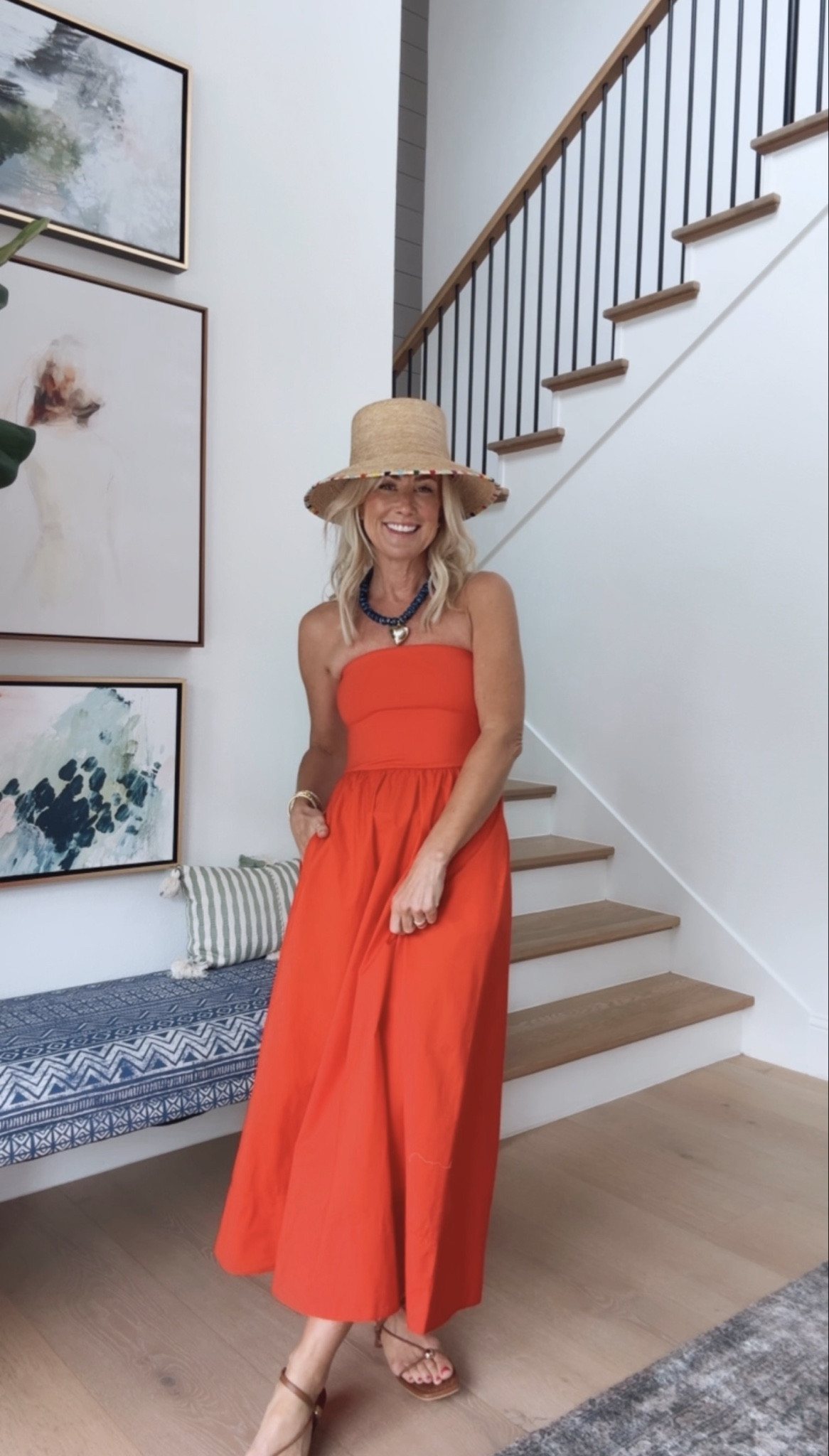 You know I’ll take any chance I get to pair my hats with fun, colorful outfits! Love this orange dress.

Dress: XS

#LTKOver40 #LTKootd #LTKSeasonal