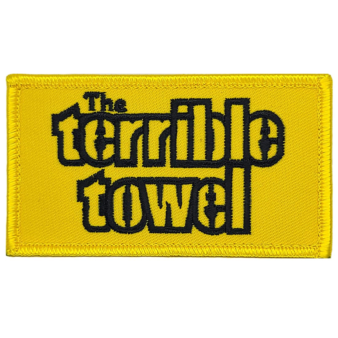 Steelers The Terrible Towel Embroidered Patch - 3.5 X 2 Inch Hook Fastener Backing P624 | Amazon (US)
