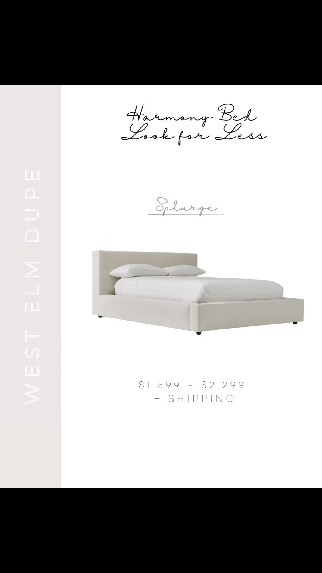 If you love the look of the West Elm Harmony upholstered bed but not the price tag, these are the best look-for-less options I’ve found. Same clean minimal cream upholstered style and sleek low profile platform base, just way more budget friendly 🤍 Linking my favorites here so you can easily compare.

#LTKSaleAlert #LTKHome