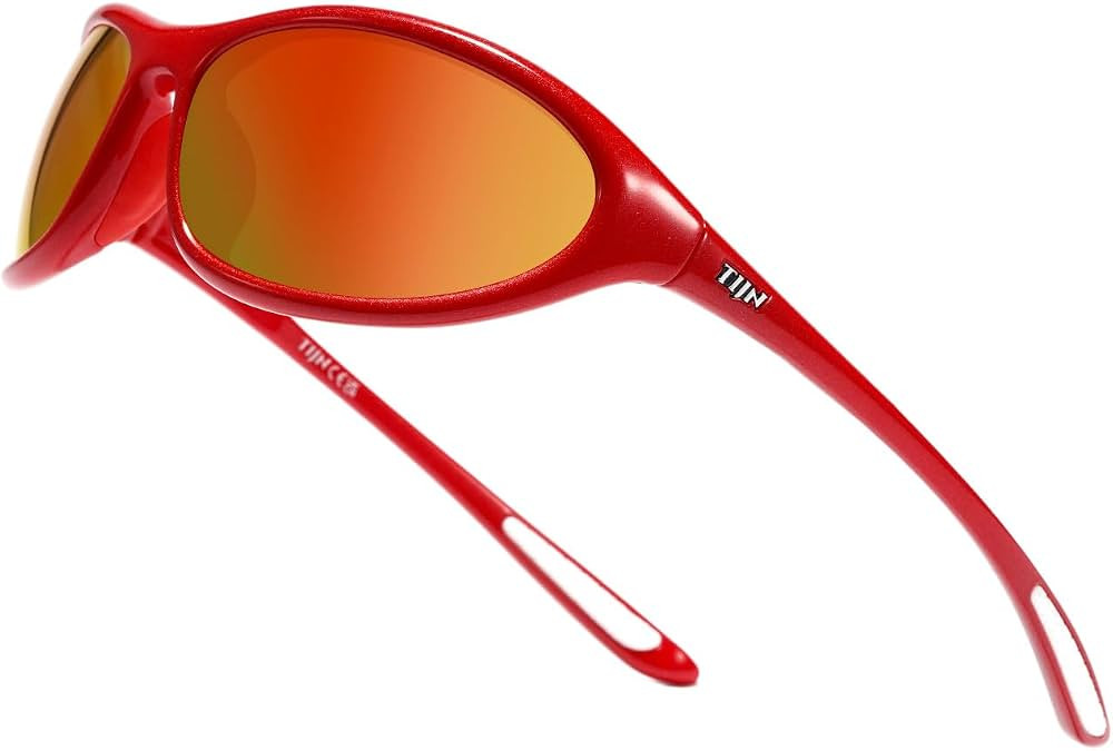 TIJN Sports Sunglasses UV400 Wraparound for Men Women Cycling, Vanta | Amazon (US)