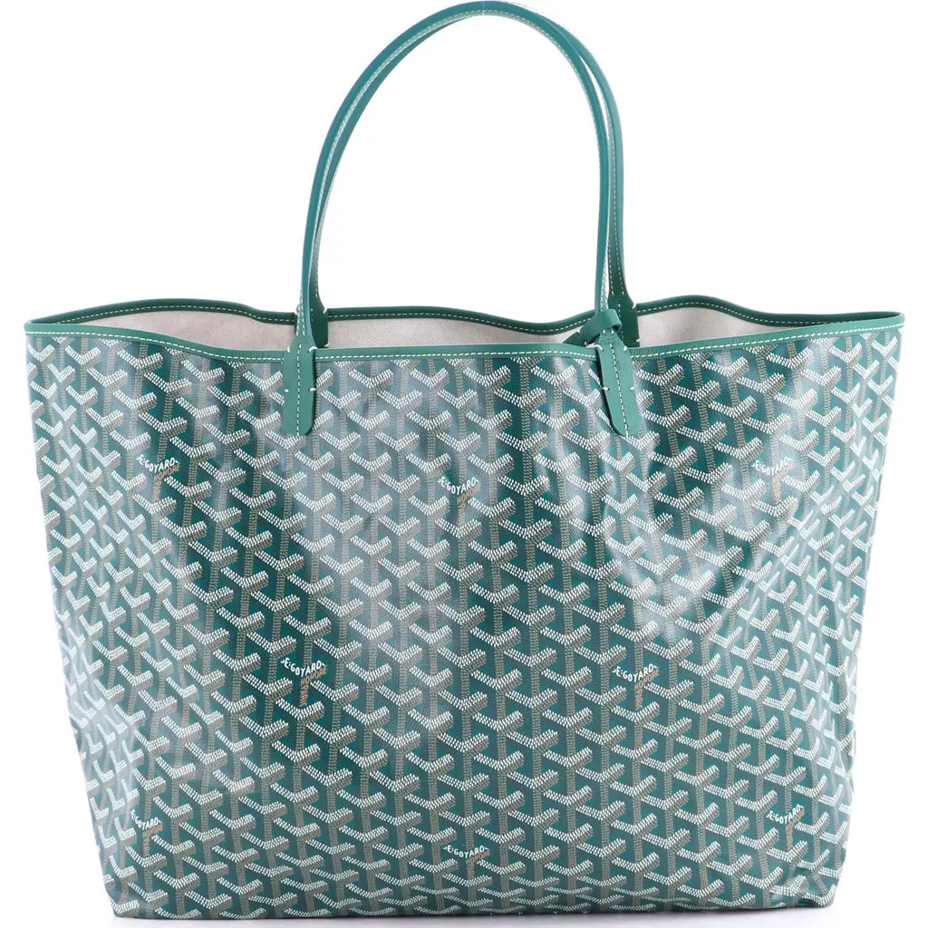 Pre-Owned Goyard Saint Louis Tote Coated Canvas GM in Green at Nordstrom, Size Medium | Nordstrom