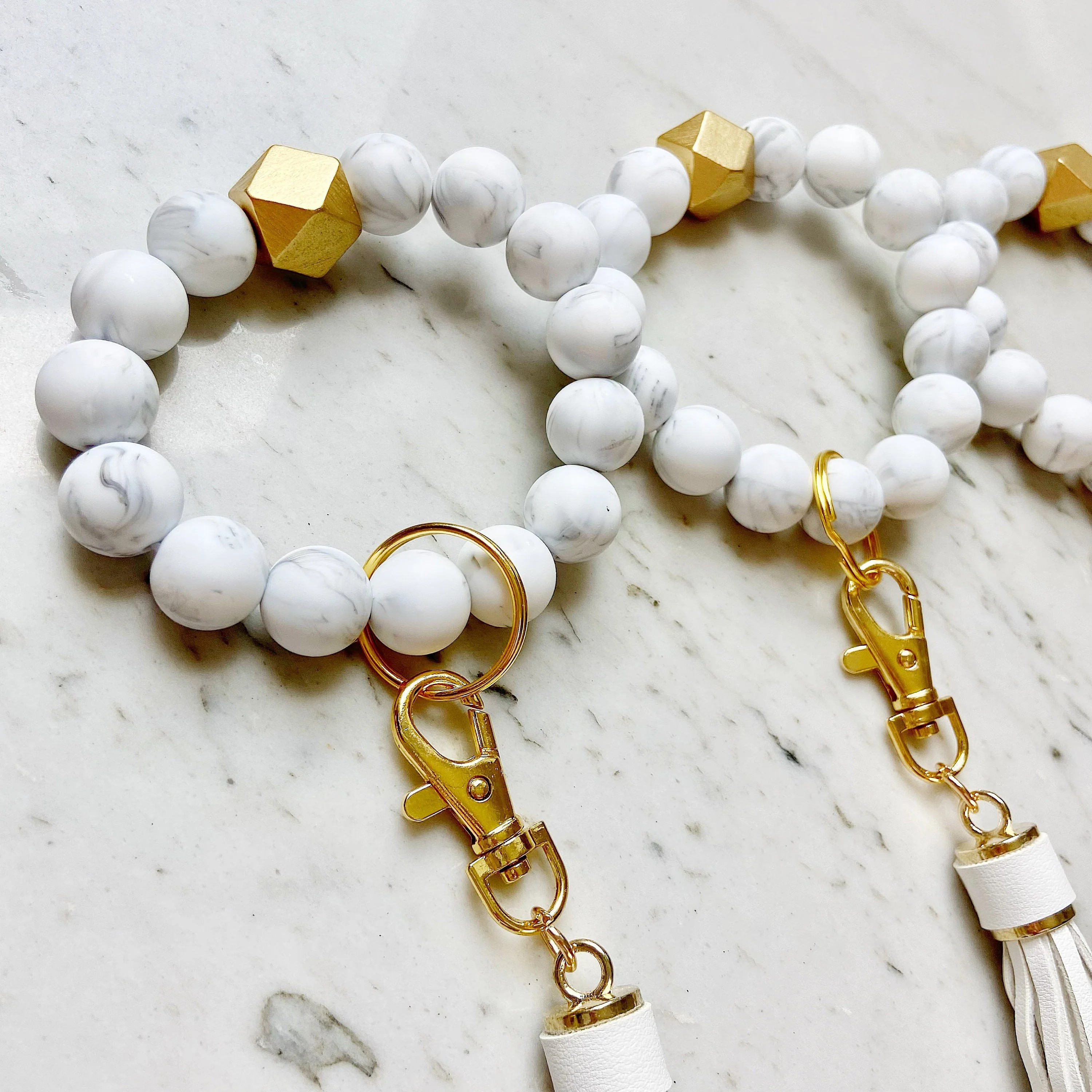 Marble•ous Wristband Keychain | Lanyard Lovebirds