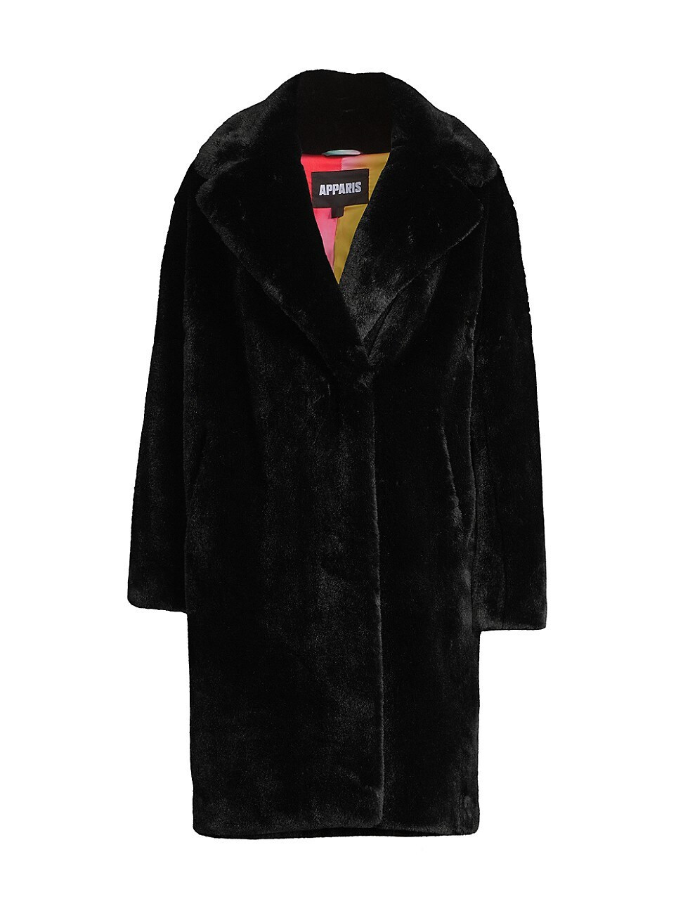 Women's Stella Plant-Based Faux-Fur Coat - Noir - Size Medium | Saks Fifth Avenue