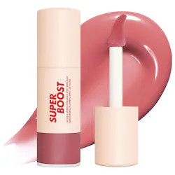 MAKE UP FOR EVER Super Boost Moisturizing & Plumping Lip Gloss 05 Anywhere Caffeine 0.3 oz / 9 mL | Sephora (US)