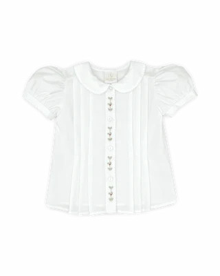 Vintage Blouse - White Batiste, Holly (FL26) | Lullaby Set