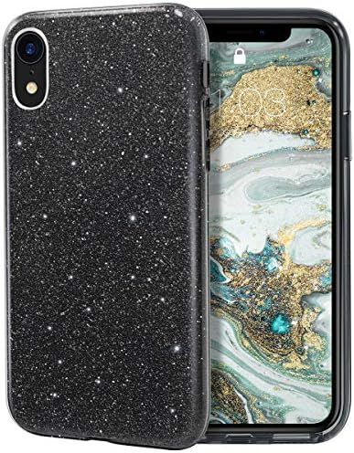 MILPROX Glitter case for iPhone XR 6.1", Shiny Sparkle Bling, 3 Layer Hybrid Protective Soft Case... | Amazon (US)