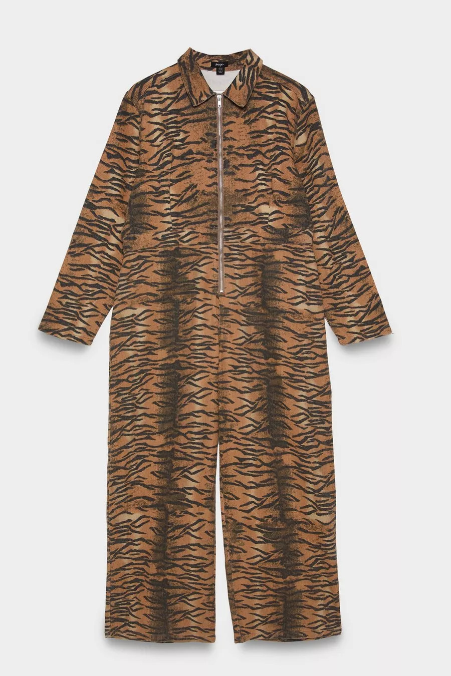 Plus Tiger Print Denim Jumpsuit | Nasty Gal US