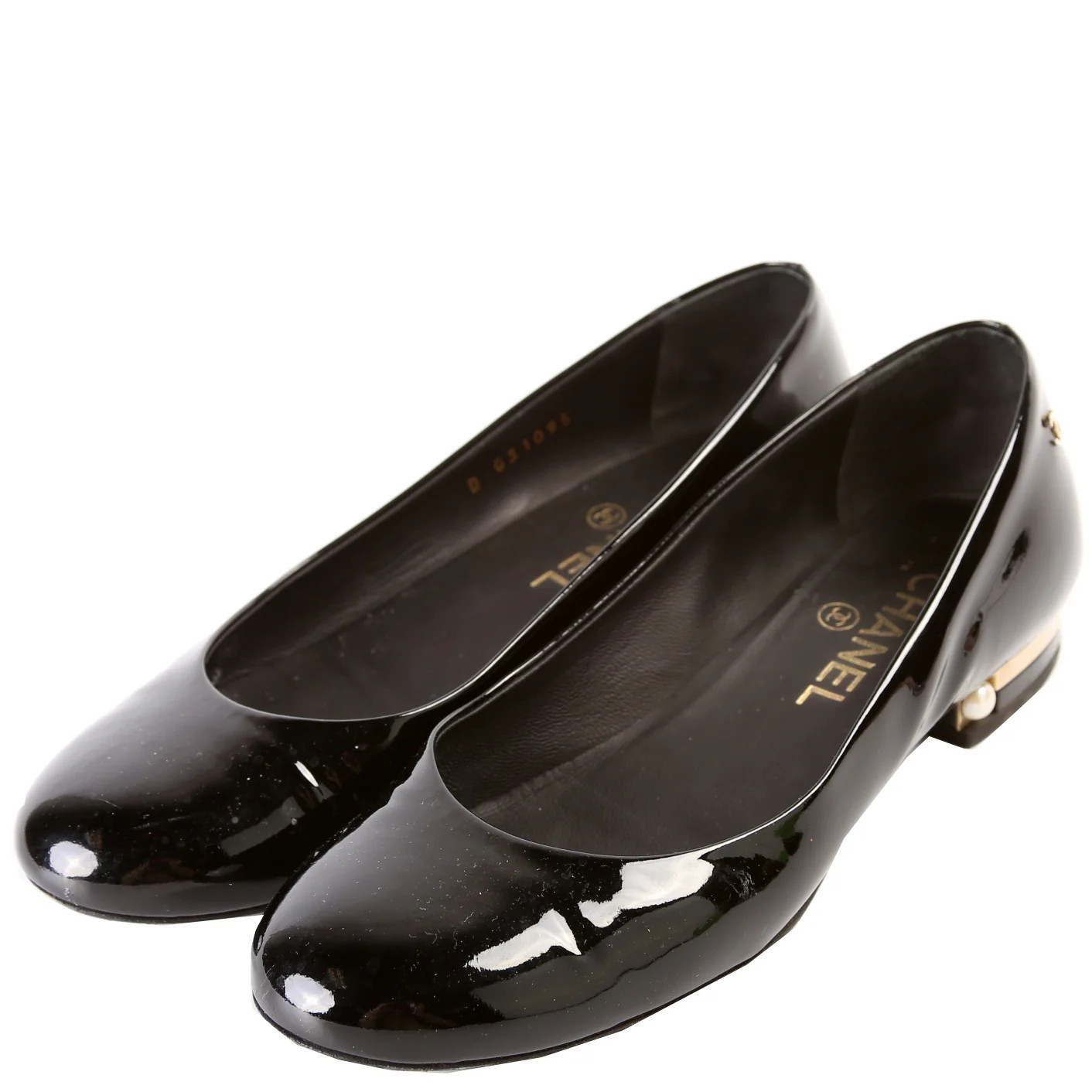 Round Toe Patent Size 37 | Keeks Designer Handbags