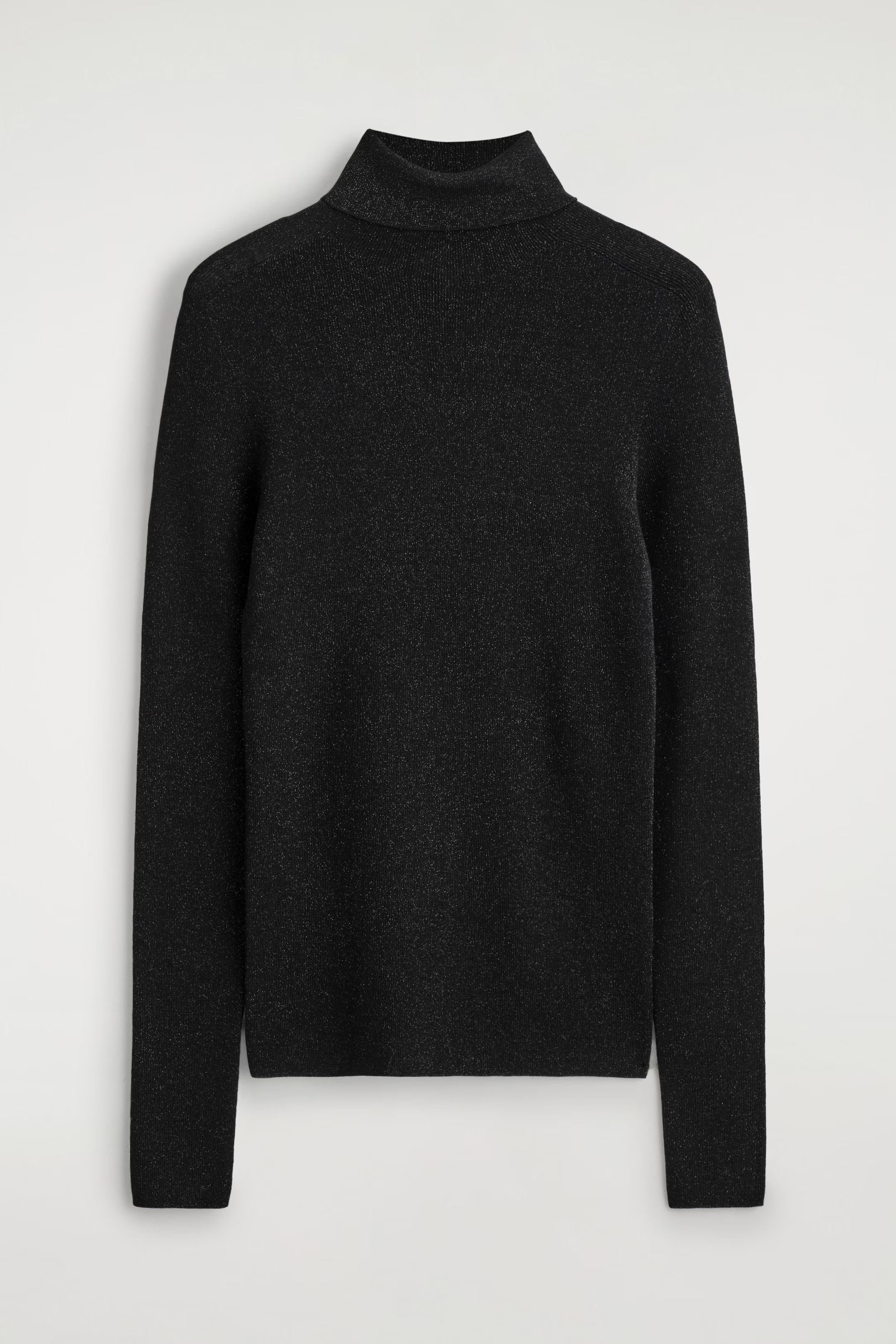 SPARKLY SEAMLESS WOOL TOP - BLACK | COS EE | COS (EU)