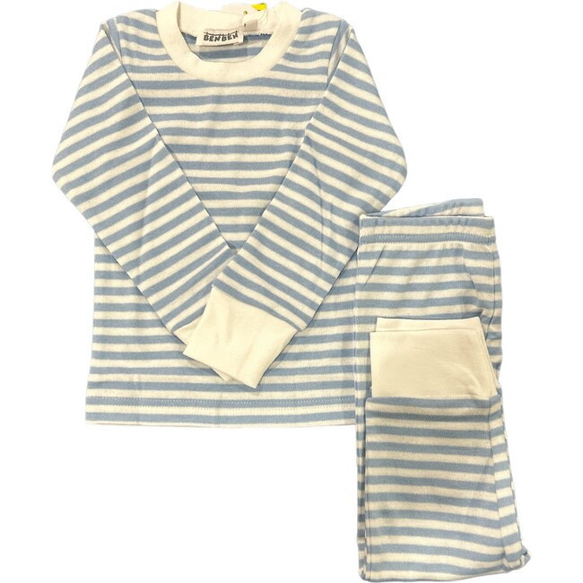 Stripe Pajamas, Blue | Maisonette