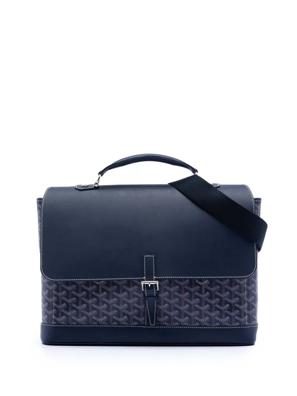 Goyard Pre-Owned 2018 Goyardine Citadin PM Business Bag | Blue | FARFETCH UK | Farfetch Global