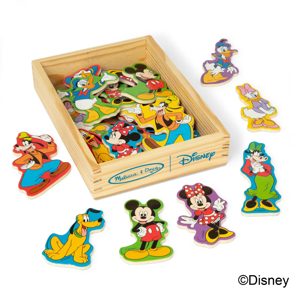 Melissa & Doug Disney Mickey & Friends Wooden Magnets: 20-Piece Set, Memory & Motor Skills Develo... | Target